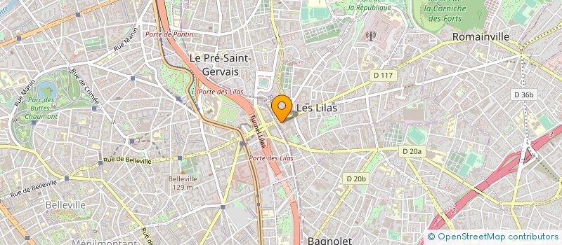 localisation de l'entreprise MEOLIA à LES LILAS