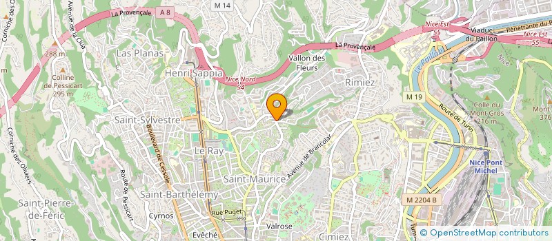 localisation de l'entreprise MEON ENTREPRISES à NICE
