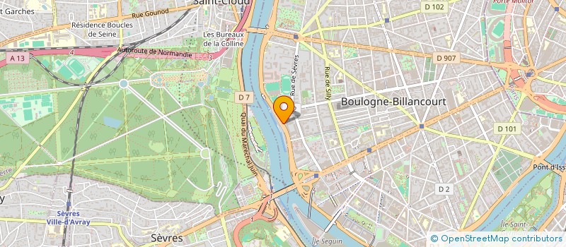 localisation de l'entreprise MEOREM  BOULOGNE-BILLANCOURT