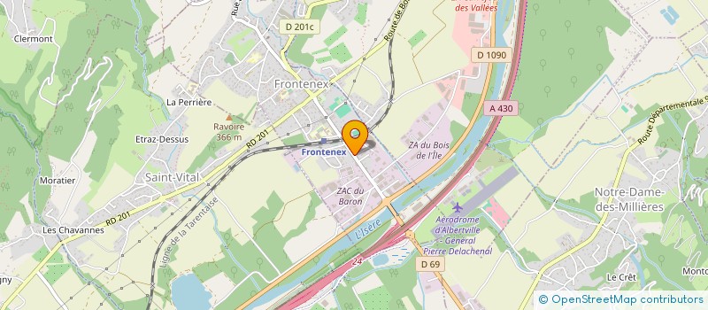 localisation de l'entreprise MEP à FRONTENEX