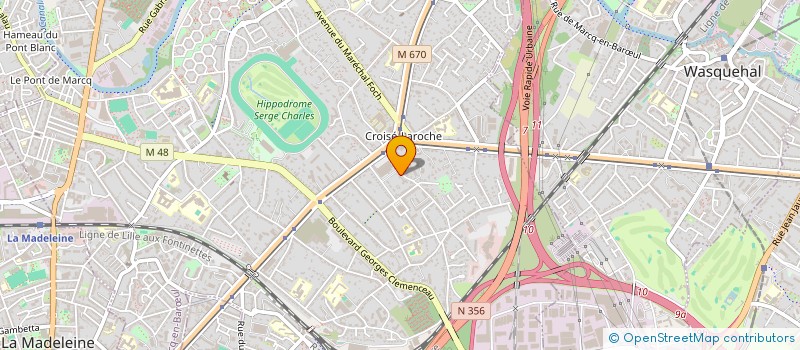localisation de l'entreprise MEP à MARCQ-EN-BARŒUL