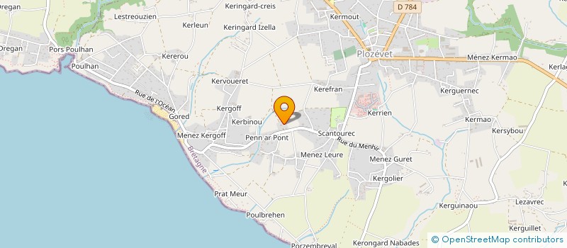 localisation de l'entreprise MEPA  PLOZEVET