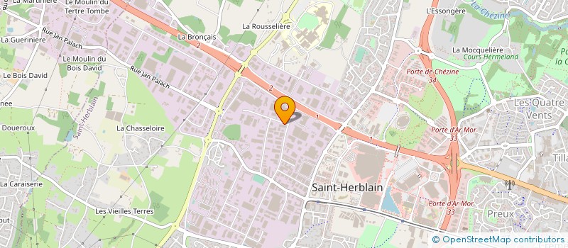 localisation de l'entreprise MEPCO TRANSFORMATION DE METAL ET PLASTIQUE - COMPLEXES ET CONDITIONNEMENT à SAINT-HERBLAIN