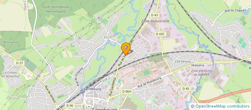localisation de l'entreprise MEPHISTO à SARREBOURG