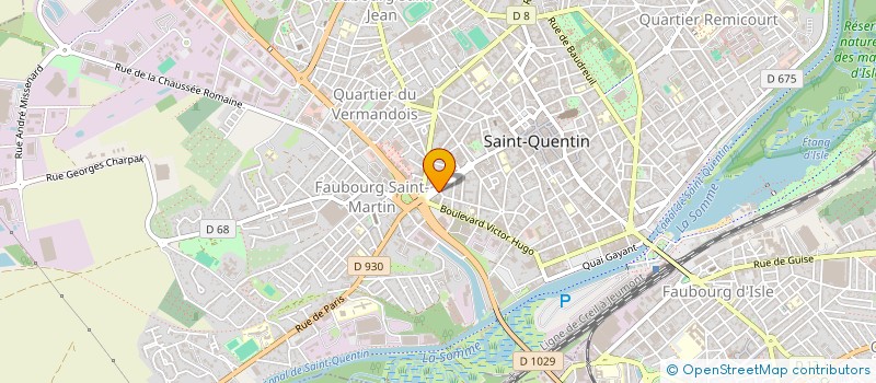 localisation de l'entreprise MEPHISTO PUB  SAINT-QUENTIN