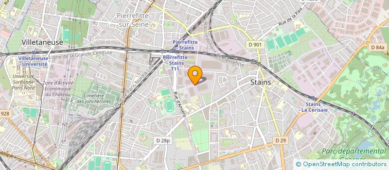 localisation de l'entreprise MEPRODIS à STAINS