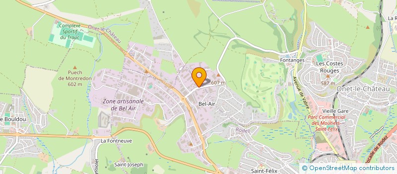 localisation de l'entreprise MEQUIP à RODEZ