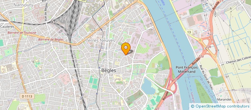 localisation de l'entreprise MER à BEGLES