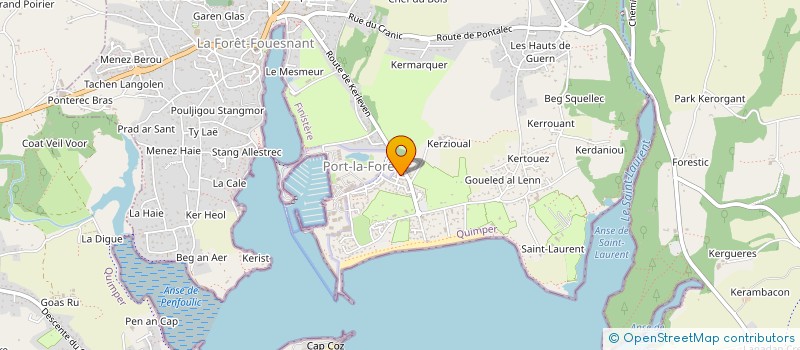 localisation de l'entreprise MER AGITEE  LA FORET FOUESNANT