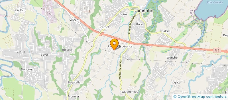 localisation de l'entreprise MER BLEUE  LAMENTIN