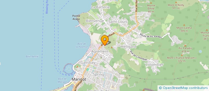 localisation de l'entreprise MER ENVIRONNEMENT FORMATION  SAINT MARTIN