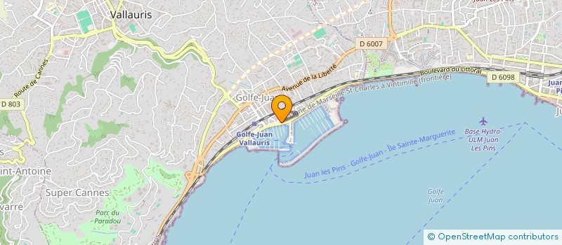 localisation de l'entreprise MER ET DECOUVERTES à VALLAURIS