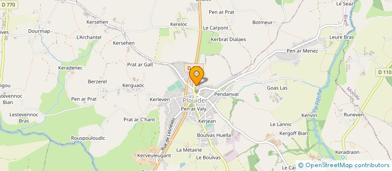 localisation de l'entreprise MER ET GASTRONOMIE à PLOUIDER