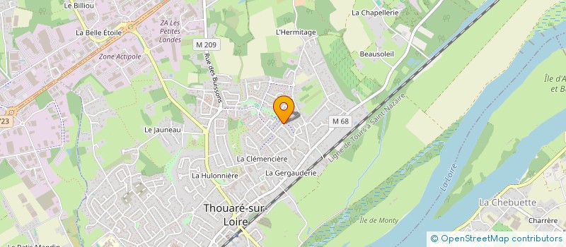 localisation de l'entreprise MER ET LOIRE  THOUARE-SUR-LOIRE