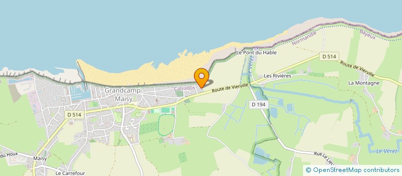 localisation de l'entreprise MER ET MARAIS  GRANDCAMP-MAISY