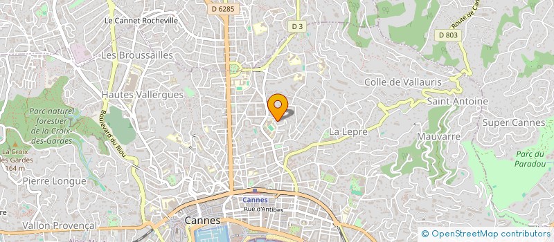 localisation de l'entreprise MER ET MONTAGNE à CANNES