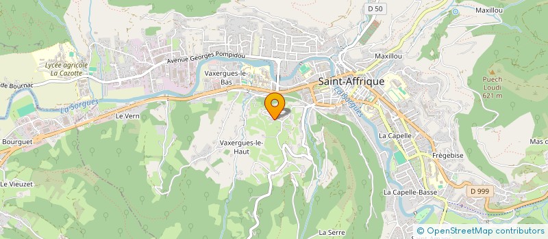 localisation de l'entreprise MER ET MONTAGNE  ST-AFFRIQUE