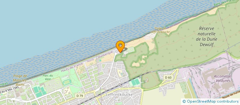 localisation de l'entreprise MER ET VACANCES  LEFFRINCKOUCKE