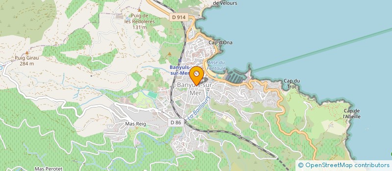 localisation de l'entreprise MER ET VERMEILLE à BANYULS-SUR-MER