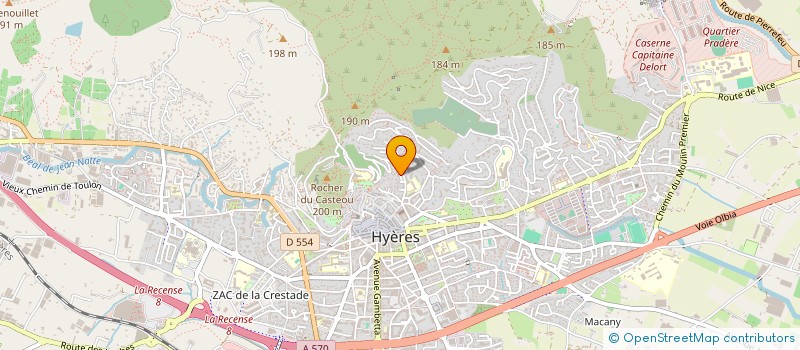 localisation de l'entreprise MER & HANDICAP VAR ( MHV )  HYERES