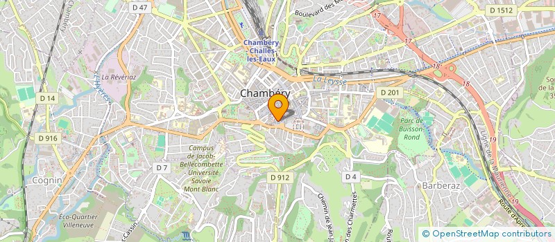 localisation de l'entreprise MER IMMOBILIER MONTAGNE - M.I.M. à CHAMBERY