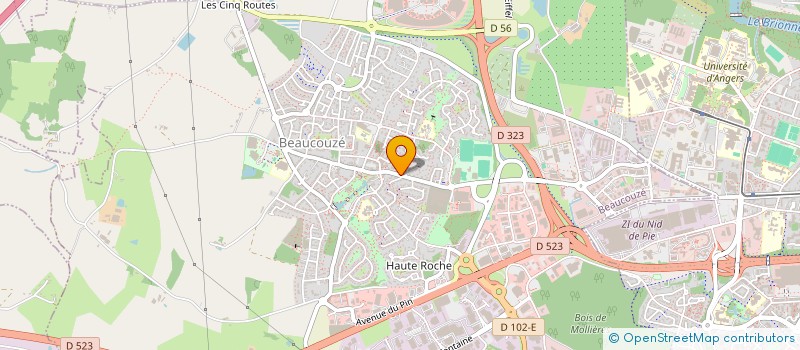localisation de l'entreprise MER LOCATIONS LOISIRS à BEAUCOUZE