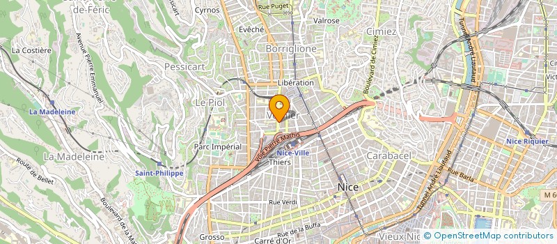 localisation de l'entreprise MERA COTE D'AZUR à NICE