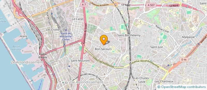 localisation de l'entreprise MERABET IMMO à MARSEILLE
