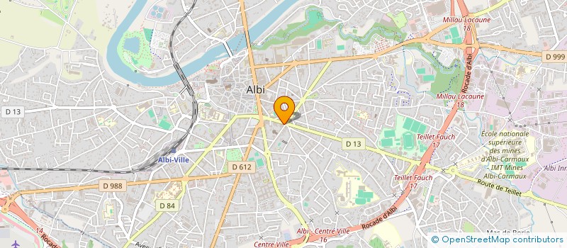 localisation de l'entreprise MERAK à ALBI