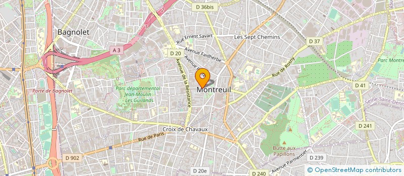 localisation de l'entreprise MERAKI à MONTREUIL