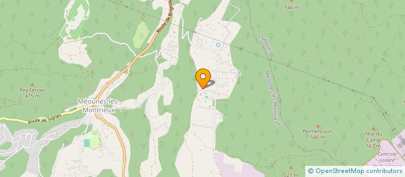 localisation de l'entreprise MERALEMA  MEOUNES-LES-MONTRIEUX