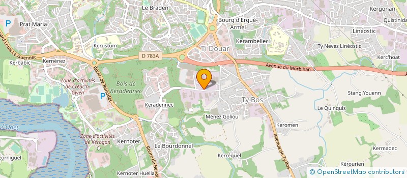 localisation de l'entreprise MERALLIANCE ARMORIC à QUIMPER