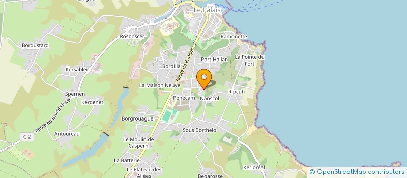 localisation de l'entreprise MERAN AR GLAD  LE PALAIS