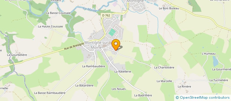 localisation de l'entreprise MERAND PELLOUET à SEVREMOINE