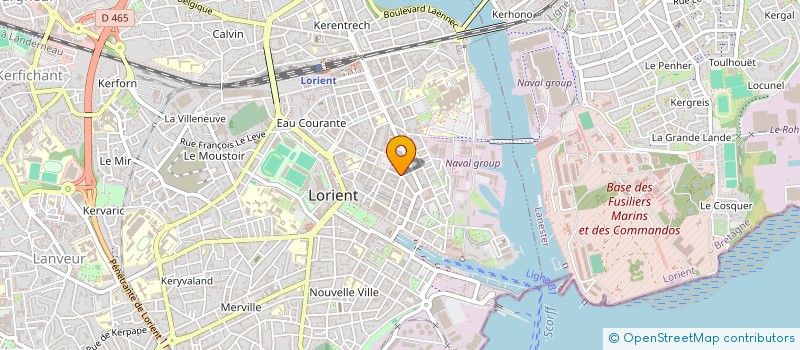 localisation de l'entreprise MERANO à LORIENT