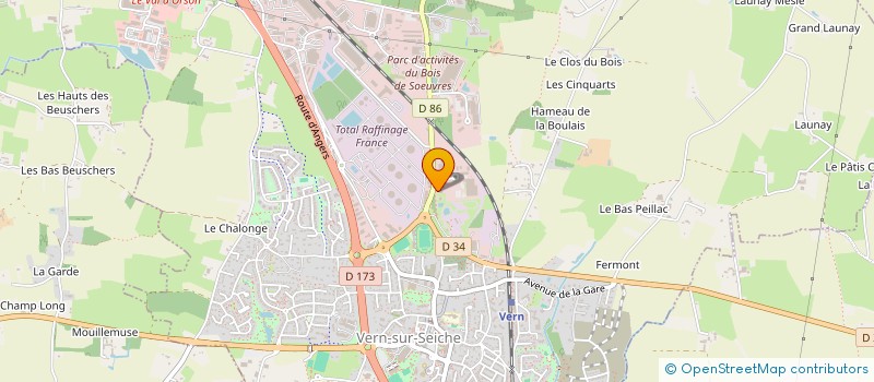 localisation de l'entreprise MERANPRO à VERN-SUR-SEICHE