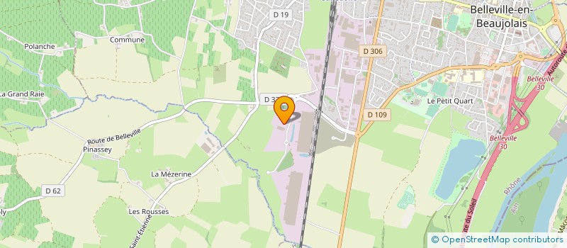 localisation de l'entreprise MERARD  BELLEVILLE-EN-BEAUJOLAIS