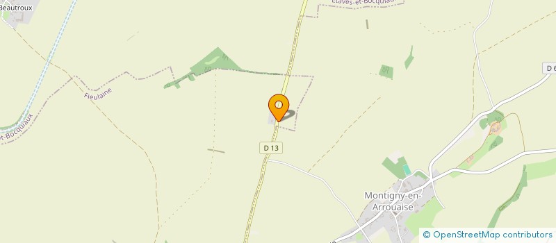 localisation de l'entreprise MERAULIEU  FIEULAINE