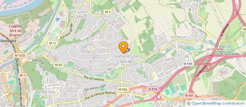 localisation de l'entreprise MERAXES  METZ