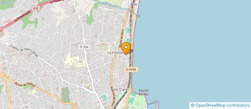 localisation de l'entreprise MERAZUR à ANTIBES