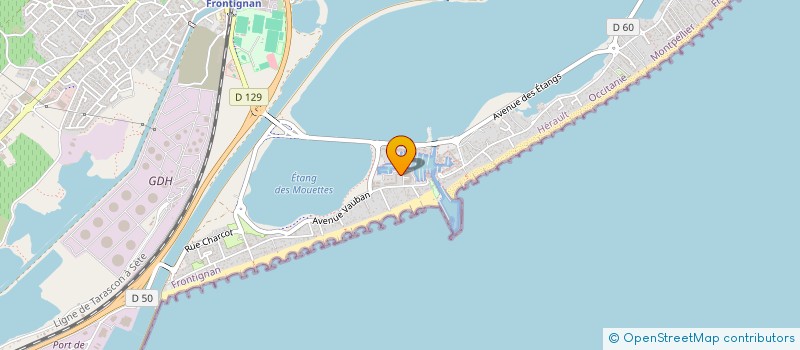 localisation de l'entreprise MERCALM à FRONTIGNAN