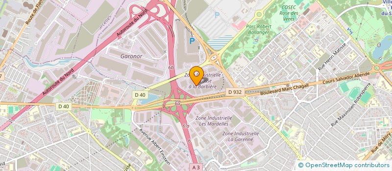localisation de l'entreprise MERCAME INDUSTRIES à AULNAY-SOUS-BOIS