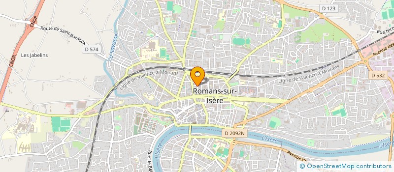 localisation de l'entreprise MERCAN BATIMENT à ROMANS-SUR-ISERE