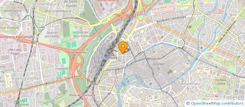 localisation de l'entreprise MERCATEX à STRASBOURG