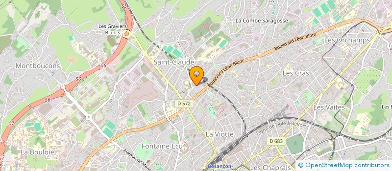 localisation de l'entreprise MERCERIE ARNAUD à BESANCON