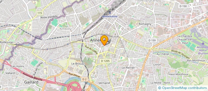 localisation de l'entreprise MERCERIE COUTURE DEFFAUGT à ANNEMASSE