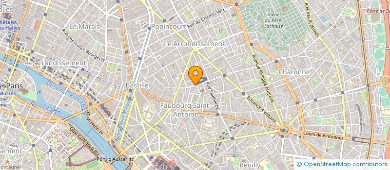 localisation de l'entreprise MERCERIE DE CHARONNE  PARIS