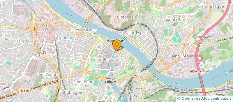 localisation de l'entreprise MERCERIE DU PETIT à BAYONNE