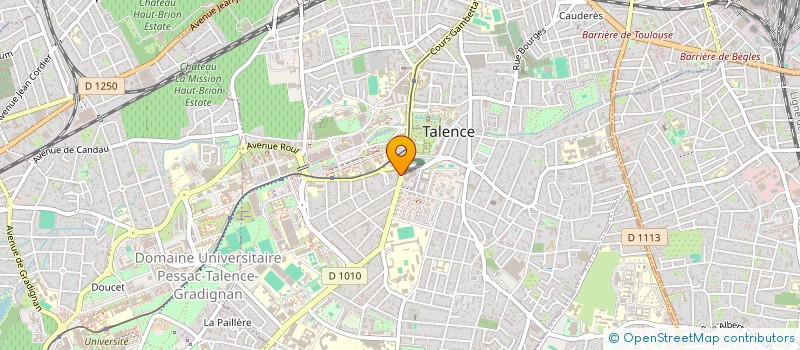 localisation de l'entreprise MERCERIE GABAS à TALENCE