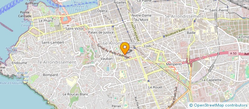 localisation de l'entreprise MERCERIE LAINE DE FIL EN AIGUILLE à MARSEILLE 6EME